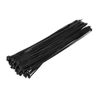 uxcell Cable Zip Ties Multi-Purpose Nylon Tie Wraps, 200mm x 2.5mm, Black, 100pcs