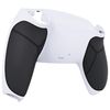 eXtremeRate Back Bottom Black Performance Rubberized Grip Custom White Bottom Shell Compatible with ps5 Controller, Replacement Back Shell Cover