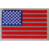 American Flag Reflective Patch - 3x2 inch. Embroidered Iron on Patch
