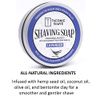 Taconic Shave Barbershop Quality Shaving Soap for Men & Women with Anti-Oxidant Rich Seed Oils – Moisturizing Shaving Soap for All Skin Types (Lavender)