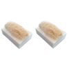 2 Bars Handmade Luffa Embedded Soap Lovespell Loofah Loofa Lufa Goats Milk Soft