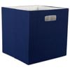 DII Poly-Cube Storage Collection Hard Sided, Collapsible Solid, Large, Nautical Blue