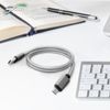 BoxWave Cable Compatible with Rand McNally ClearDryve 220 - Micro USB DuraCable, Braided Micro USB Charging Cable - Space Grey