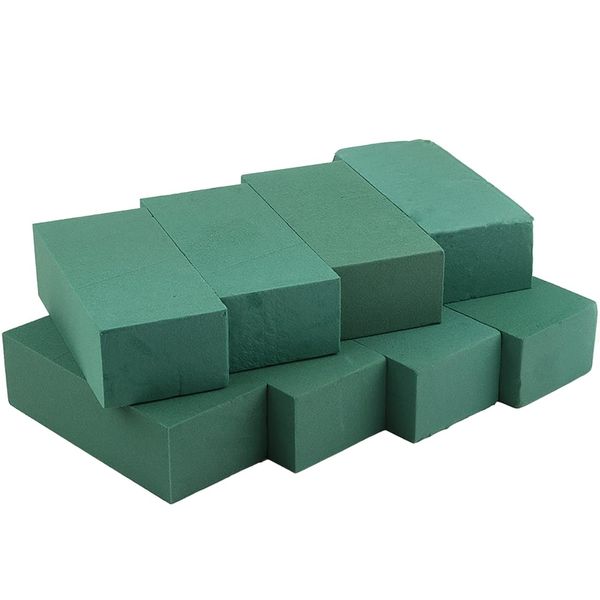 8Pcs Floral Foam Blocks Each (8.85”L x 4.1”Wx 2.75”H) Green Wet & Dry Flower Foam for Fresh & Artificial Flower Arrangements, DIY Crafts, Arts, Weddings, Birthdays and Garden Decorations