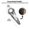 Silver Tactical Survival EDC Multi-Tool Hair Clip - Emergency Utility Kit (3 Pack)