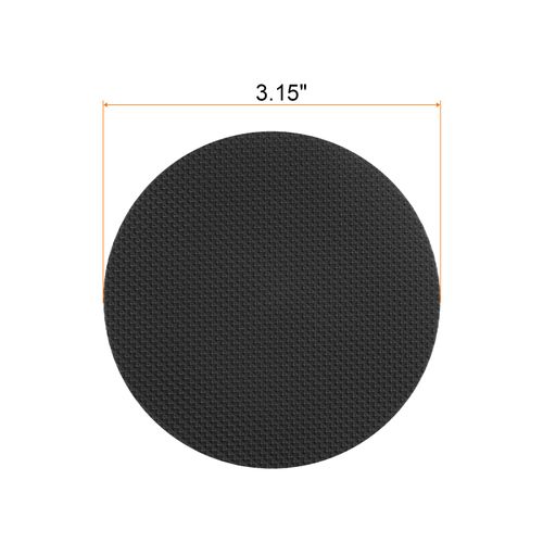 sourcing map 12pcs Non Slip Bathtub Stickers Bath Shower Floor 3.15" Anti-Slip Sticker Tape Round Style Decals for Bathroom Kitchen Bathtub Treads Stairs, Black
