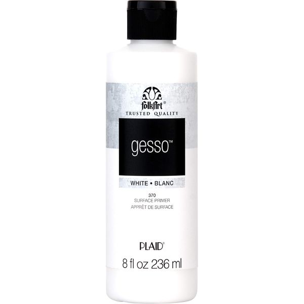 FolkArt Gesso, White, 8 Oz
