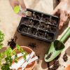 10pcs Adjustable Seed Dispenser Garden Planter Green Manual Sower Hand Tool