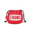 CHUMS LOGO DRAWSTRING TOOL CASE S RED F