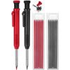 2 Pack Carpenter Construction Pencils Mechanical Pencils with 12 Refills new