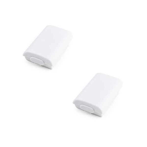 Replacement Part - 2x Xbox 360 Wireless Controller White Color Battery Back Cover Pack
