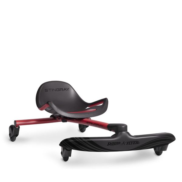 Radio Flyer Stingray Ride On, Black Ride On Toy for Kids Ages 3-8 Years