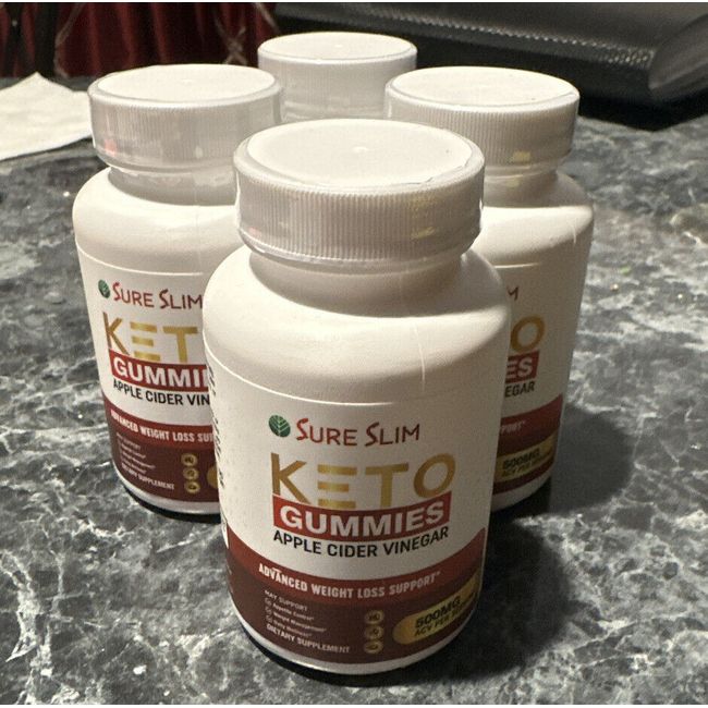 Sure slim Keto ACV Gummies 4 Pack Of 30 ea