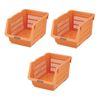 3 Pack Orange Japanese Stackable Storage Kitchen Pantry Organizers Basket 4670x3