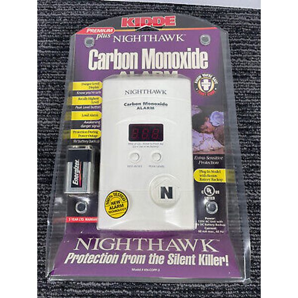 🔥 Kidde • Carbon Monoxide Alarm KN-COPP-3 Plug In CO Alarm  Digital Display