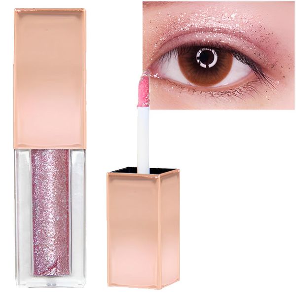 Liquid Eyeshadow,Glitter Liquid Lidschatten,Langlebig Glänzend Glitter Shimmer Flüssiger Lidschatten Stift,Waterproof Long-lasting Quick Drying Lidschatten Makeup,5 ml (#8)