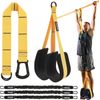 Adjustable Pull Up Assistance Bands With Fabric Feet Mats For Strength Training,