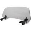 Aramox Universal Motorcycle Smoked Adjustable Windscreen Windshield Spoiler Wind Screen Air Deflector with Mounting Hardware Set