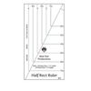 Bear Paw Productions Half Rect Ruler Templates-Acrylic, None
