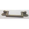 MEDIUM ANTIQUE BRASS 3" Centers Colonial Revival Drawer Pull handles knob square
