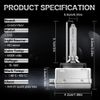 42302 D3S LED Headlight Bulbs 6000K Super White HID Xenon Conversion Kit US