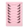 GMAGICTOBO False Eyelashes Natural Cat Eye Half Lashes Fluffy Wispy Clear Band 3D Faux Mink Lashes Pack Soft Strips Fake Eyelashes 7 Pairs