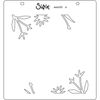 Sizzix Layered Stencils-Botanical Border, White, One Size