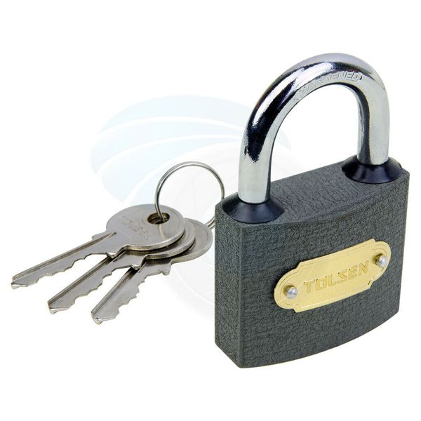 50mm Heavy Duty Cast Iron Padlock Outdoor Safety Security Lock 3 Keys