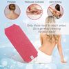 Evridwear Exfoliating Back Scrubber with Handles Two Sides for Body Shower Deep Cleans Skin Massages Invigorating Blood Circulation Men Women One Size (2 Pack Pink)