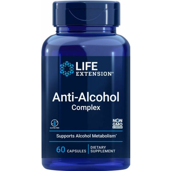 Life Extension Anti-alcohol Hepatoprotection Complex 60 VegCaps