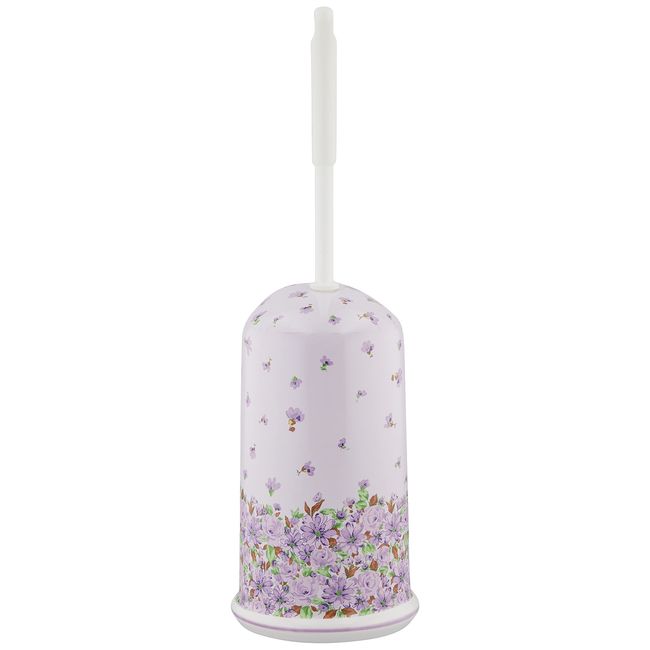 Royal Arden Flower Pattern Toilet Brush Stand Set C 39460 Φ 13 x H 22 cm (40 cm) including brush