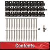 Start Clips - Universal Starter Deck Clips, Start Clips for Decking, Hidden Fasteners & Deck Starter Clips with Decking Screws (36 Pack, Black)