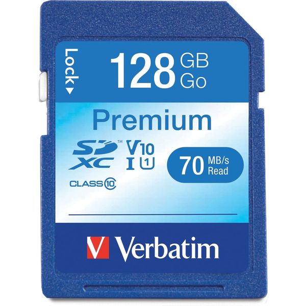 Verbatim 44025 SDXC 128GB Memory Card (Class 10)