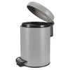 One Cosmetic Bin Platinum Material: Stainless Steel / Polypropylene Size: Bucket 3 Litres 16.8 cm x 25 cm