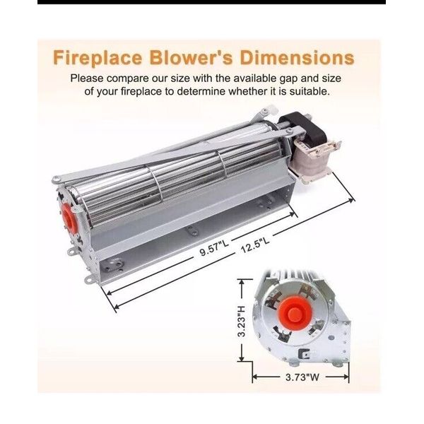 Adviace Replacement Fireplace Blower Fan for Regency Gas Stove, Regency G...