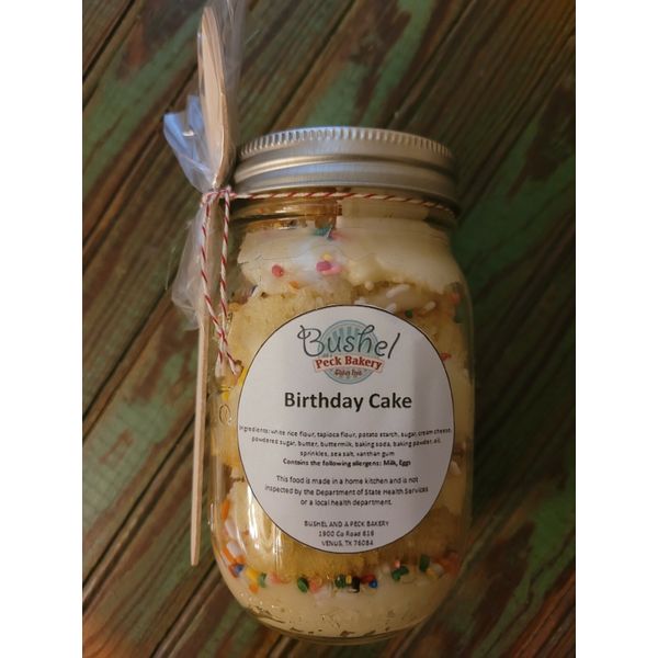 Gluten Free Birthday Jar Cake 