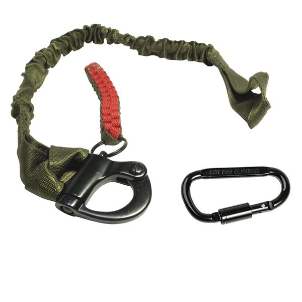 C.U.W Safety Retention Lanyard Replica Carabiner Set of 2 (Green)