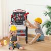 Kids Workbench Tool Workshop w/ Storage Box Electric Drill for 3-6 Years Old
