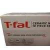 T-fal Excellence Ceramic Non Stick Cookware 10 piece Set White New