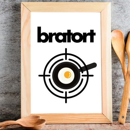 Din A4 Kunstdruck ohne Rahmen - Bratort - Tatort Küche - Pfanne Kochen Esszimmer Küche Essen Restaurant Druck Poster Bild