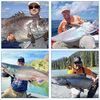 Bucktail Teasers Fishing Hooks Saltwater Fluke Flounder Rig Fishing Hooks Bucktail Mylar Teasers Inserted for Catfish Cod Flounder Fluke Hi/Lo Rig Three Colors 6/12pcs