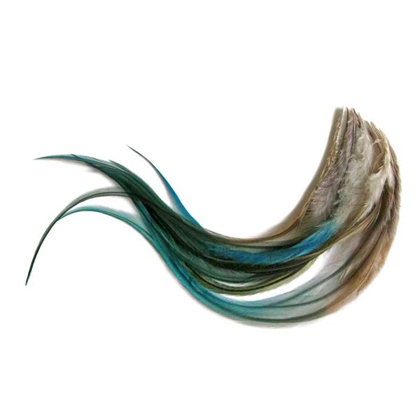 1 Dozen - Medium Twilight Blendz Rooster Saddle Whiting Hair Extension Feathers Fly Tying Supply | Moonlight Feather