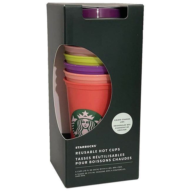  Starbucks Spring 2022 Color-changing Reusable 6 Hot