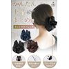 ARCADY Hairdresser Supervised Chignon Net, Barrette, Ribbon Net, Large, Bun, Rubber