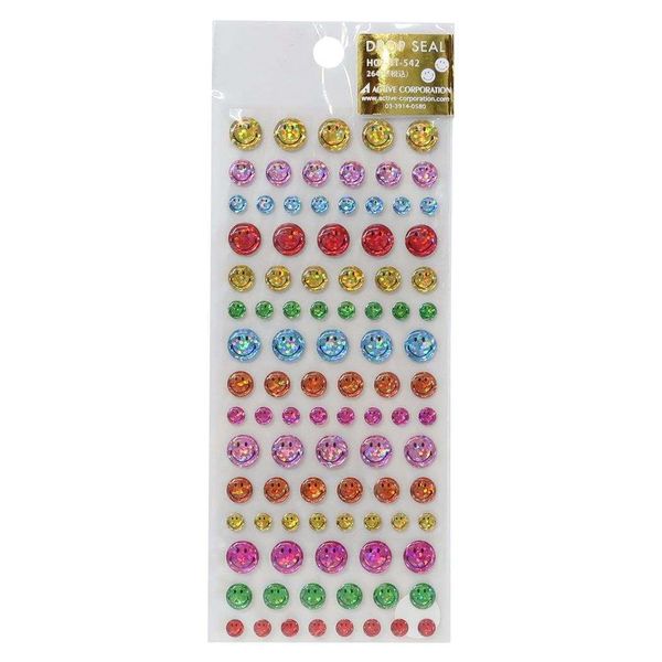 Smiley Face [Sticker Sheet] Drop Sticker/Smiley Colorful Smiley Face