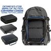 Navitech Action Camera Backpack With Integrated Chest Strap - Compatible With NEDIS ACAM07BK Action Cam