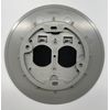 HUBBELL Low Profile Floor Box Cover Gray Plastic P-6347