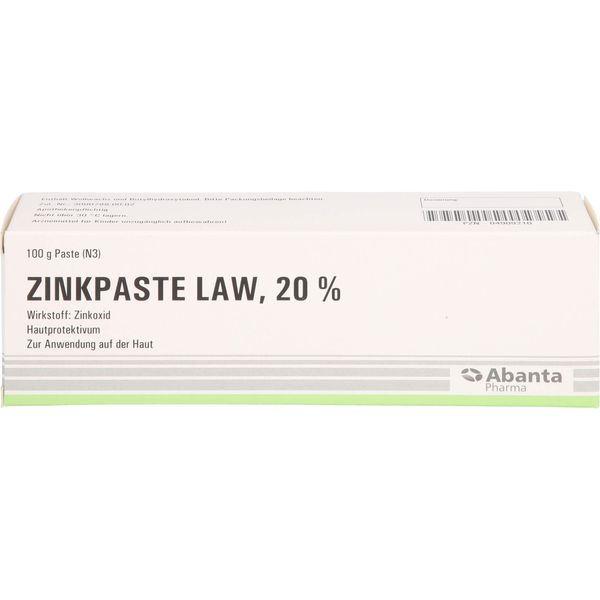 RIEMSER Zinkpaste LAW 20 % Hautprotektivum, 100 g Paste