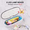 USB UV Light Sanitizer Case, UV Sterilizer Box Nail Tool Sterilizer Phone Jewelry Cleaner Ultraviolet LED Box for Manicure Pedicure Beauty Salon