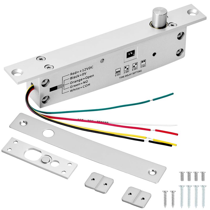 QWORK Electric Bolt Lock, Fail-Secure Deadbolt Electric Drop Bolt Lock ...